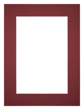 Passe Partout 60x80cm Carton Vin Rouge Bord 5cm Droit De Face | Yourdecoration.fr