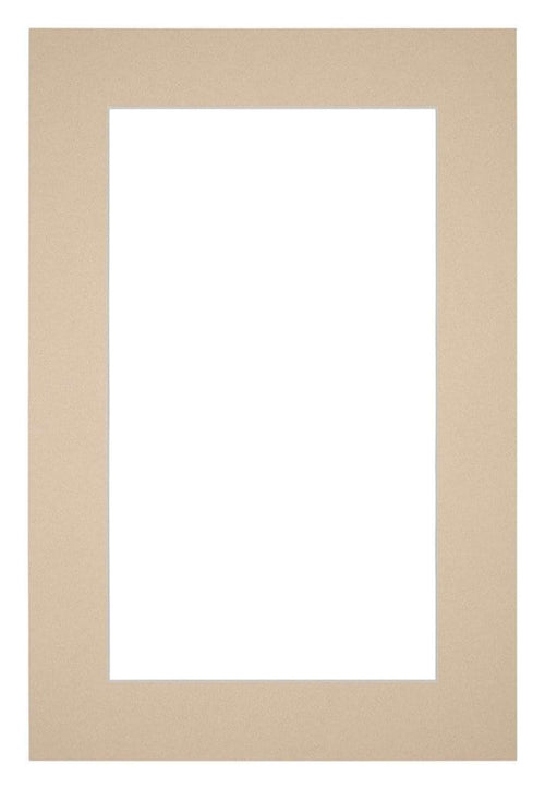 Passe Partout 61x91 5cm Carton Beige Bord 5cm Droit De Face | Yourdecoration.fr