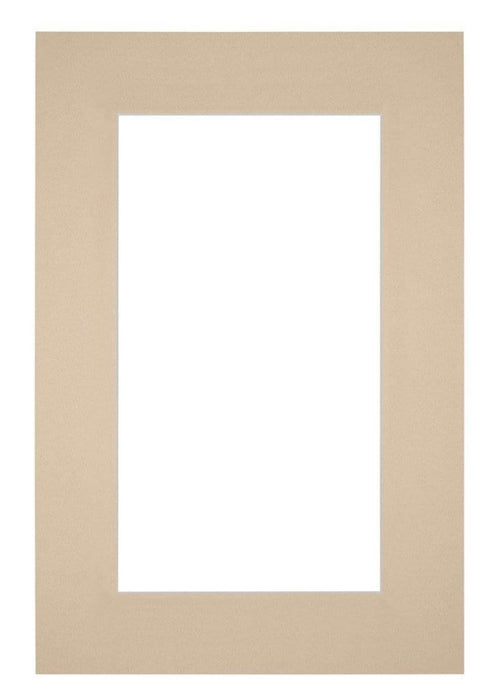 Passe Partout 61x91 5cm Carton Beige Bord 6cm Droit De Face | Yourdecoration.fr