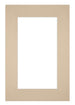 Passe Partout 61x91 5cm Carton Beige Bord 6cm Droit De Face | Yourdecoration.fr