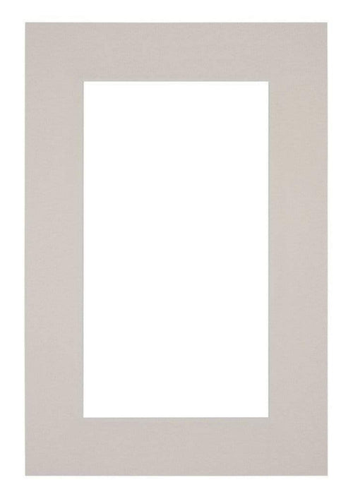 Passe Partout 61x91 5cm Carton Gris Graniet Bord 6cm Droit De Face | Yourdecoration.fr