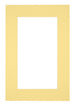 Passe Partout 61x91 5cm Carton Jaune Bord 6cm Droit De Face | Yourdecoration.fr