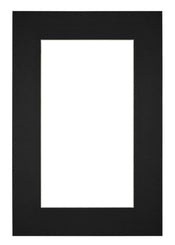 Passe Partout 61x91 5cm Carton Noir Bord 6cm Droit De Face | Yourdecoration.fr