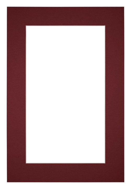 Passe Partout 61x91 5cm Carton Vin Rouge Bord 5cm Droit De Face | Yourdecoration.fr