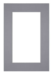 Passe Partout 62x93cm Carton Gris Bord 6cm Droit De Face | Yourdecoration.fr