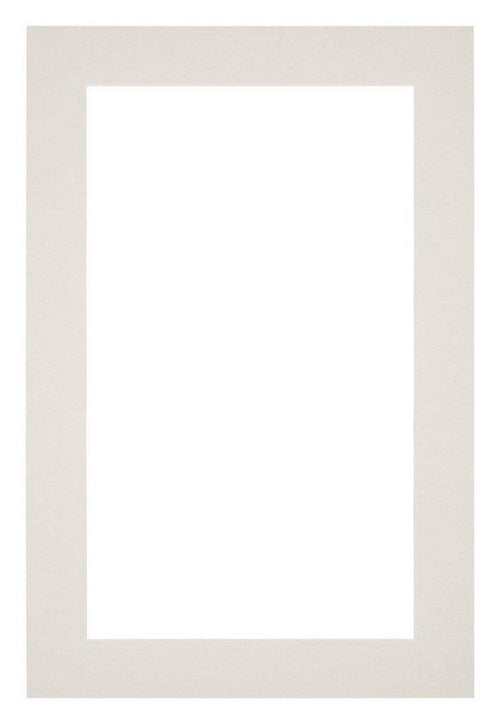 Passe Partout 62x93cm Carton Gris Clair Bord 4cm Droit De Face | Yourdecoration.fr
