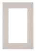 Passe Partout 62x93cm Carton Gris Graniet Bord 6cm Droit De Face | Yourdecoration.fr