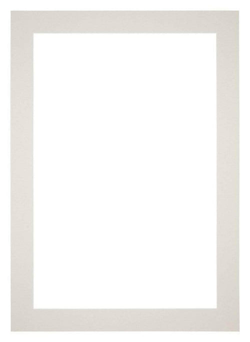 Passe Partout 70x100cm Carton Gris Clair Bord 5cm Droit De Face | Yourdecoration.fr