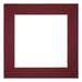 Passe Partout 70x70cm Carton Vin Rouge Bord 6cm Droit De Face | Yourdecoration.fr