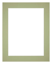 Passe Partout 70x90cm Carton Vert Menthe Bord 5cm Droit De Face | Yourdecoration.fr