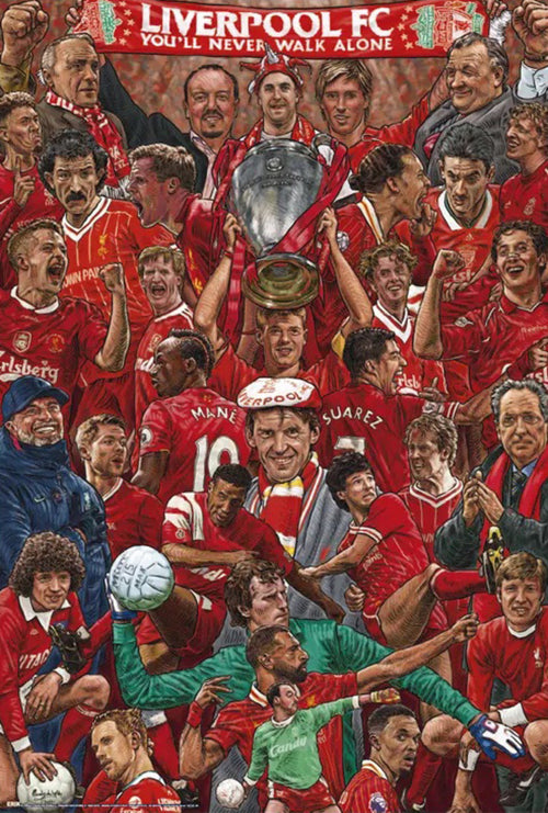 Poster Liverpool Legends 61x91 5cm Grupo Erik GPE6017 | Yourdecoration.fr