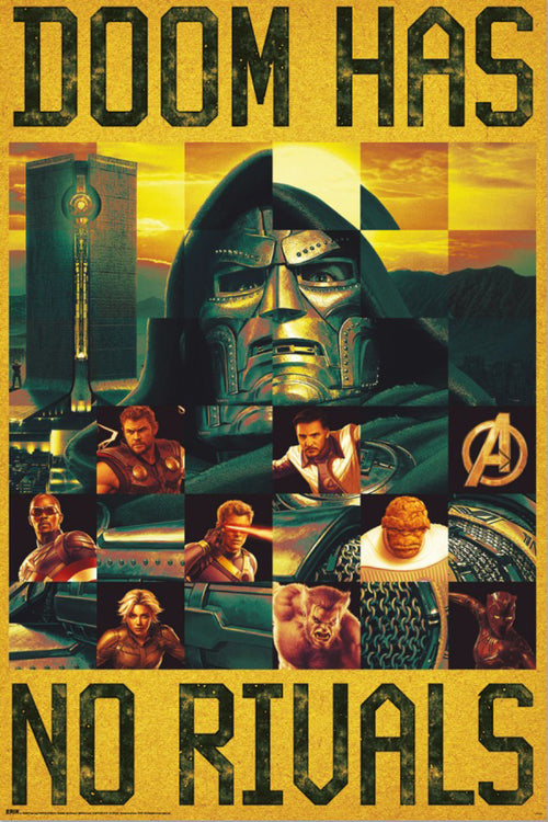 Poster Marvel Avengers Doomsday Doom Has No Rivals 61x91 5cm GPE6086 | Yourdecoration.fr