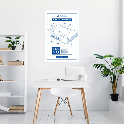 Poster Playstation 2 61x91 5cm GPE6092 Royaume | Yourdecoration.fr