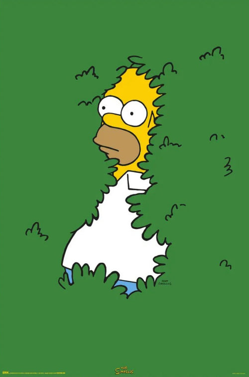 Poster The Simpsons Homer Bush 61x91 5cm GPE5952 | Yourdecoration.fr