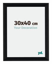 Tucson Aluminium Cadre Photo 30x40cm Noir Brossé De Face Mesure | Yourdecoration.fr