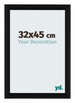 Tucson Aluminium Cadre Photo 32x45cm Noir Brosse De Face Mesure | Yourdecoration.fr