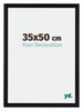 Tucson Aluminium Cadre Photo 35x50cm Noir Brossé De Face Mesure | Yourdecoration.fr