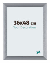 Tucson Aluminium Cadre Photo 36x48cm Argent Brosse De Face Mesure | Yourdecoration.fr