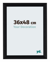 Tucson Aluminium Cadre Photo 36x48cm Noir Brosse De Face Mesure | Yourdecoration.fr