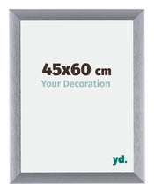 Tucson Aluminium Cadre Photo 45x60cm Argent Brossé De Face Mesure | Yourdecoration.fr