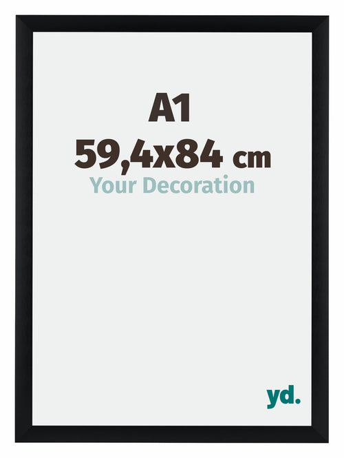 Tucson Aluminium Cadre Photo 59 4x84cm A1 Noir Brossé De Face Mesure | Yourdecoration.fr