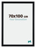 Tucson Aluminium Cadre Photo 70x100cm Noir Brossé De Face Mesure | Yourdecoration.fr