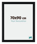 Tucson Aluminium Cadre Photo 70x90cm Noir Brossé De Face Mesure | Yourdecoration.fr