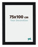 Tucson Aluminium Cadre Photo 75x100cm Noir Brossé De Face Mesure | Yourdecoration.fr