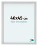 Virginia Aluminium Cadre Photo 40x45cm Blanc De Face Mesure | Yourdecoration.fr