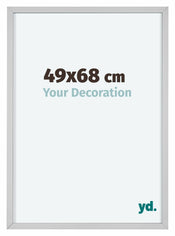 Virginia Aluminium Cadre Photo 49x68cm Blanc De Face Mesure | Yourdecoration.fr