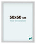 Virginia Aluminium Cadre Photo 50x60cm Blanc De Face Mesure | Yourdecoration.fr