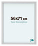 Virginia Aluminium Cadre Photo 56x71cm Blanc De Face Mesure | Yourdecoration.fr