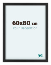 Virginia Aluminium Cadre Photo 60x80cm Noir De Face Mesure | Yourdecoration.fr