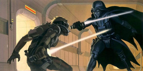 Komar Star Wars Classic RMQ Vader vs Luke Papier Peint Intissé 500x250cm 10 bandes | Yourdecoration.fr