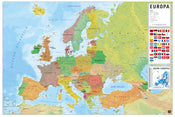 Grupo Erik GPE5441 Physical Political Map Of Europe Es Affiche 91,5X61cm | Yourdecoration.fr