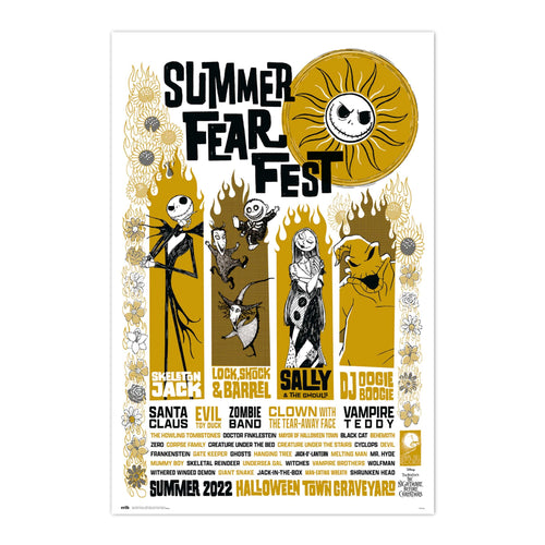Grupo Erik GPE5521 Disney Nightmare Before Christmas Summer Fear Fest Affiche 61X91,5cm | Yourdecoration.fr