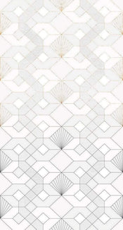 Komar Coquilles Blanches Papier Peint Intissé 150x280cm 3 bandes | Yourdecoration.fr