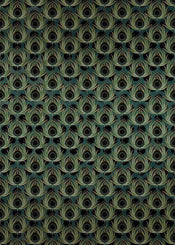 Komar Paon Vert Papier Peint Intissé 200x280cm 4 bandes | Yourdecoration.fr