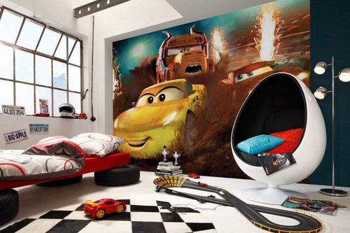 Komar Cars Dirt Track Papier Peint Intissé 350x250cm 7 bandes ambiance | Yourdecoration.fr