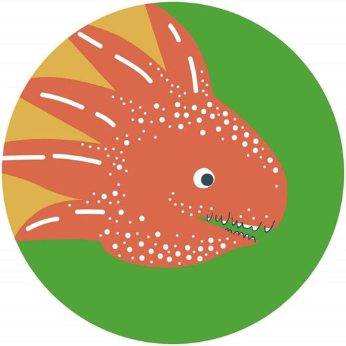 Komar Little Dino Proto Papier Peint Adhésif 128x128cm Rond | Yourdecoration.fr