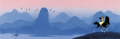 Komar Mulan Hills Papier Peint Intissé 300x100cm 6 bandes | Yourdecoration.fr