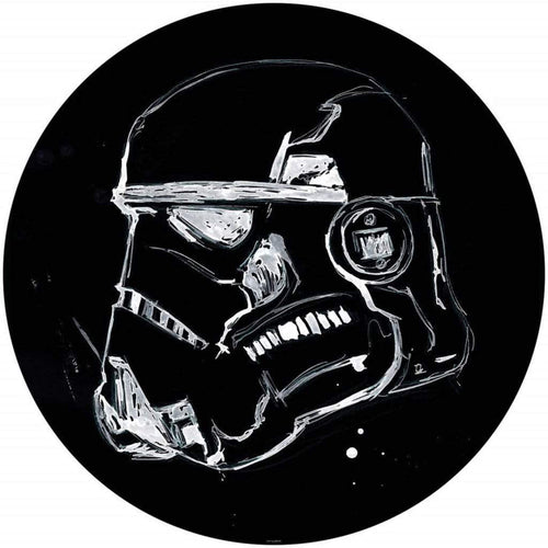 Komar Star Wars Ink Stormtrooper Papier Peint Adhésif 128x128cm Rond | Yourdecoration.fr