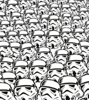 Komar Star Wars Stormtrooper Swarm Papier Peint Intissé 250x280cm 5 bandes | Yourdecoration.fr