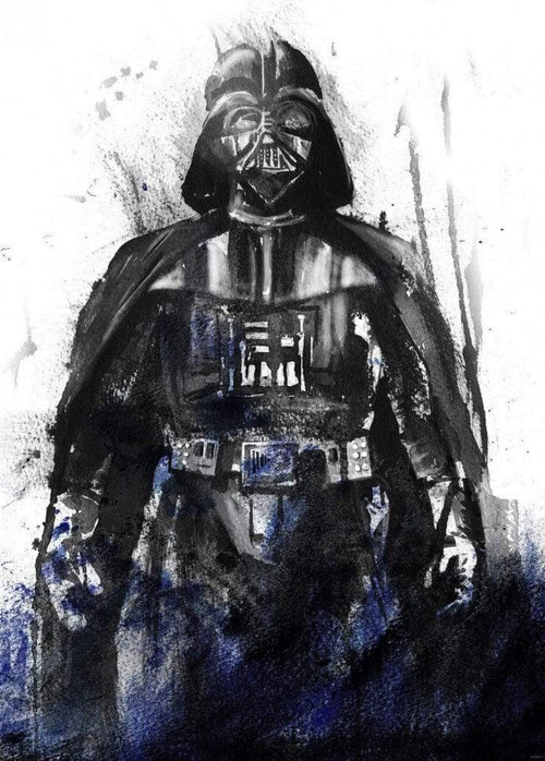 Komar Star Wars Watercolor Vader Papier Peint Intissé 200x280cm 4 bandes | Yourdecoration.fr