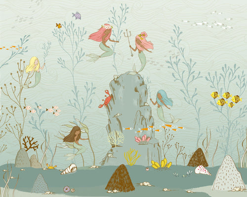 Komar Intisse Papier Peint Iax7 0013 Mermaids | Yourdecoration.fr