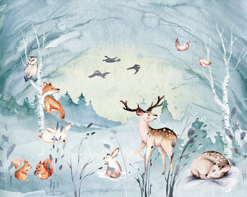 Komar Intisse Papier Peint Iax7 0038 Animal Sleepover | Yourdecoration.fr