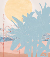 Komar Intisse Papier Peint Inx5 019 Banana Leaves | Yourdecoration.fr