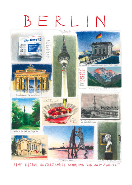 Andy Airfixx  Berlin affiche art 50x70cm | Yourdecoration.fr