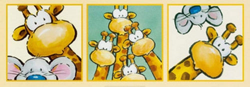 Jean Paul Courtsey  Funny Friends IV affiche art 95x33cm | Yourdecoration.fr
