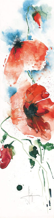 Ekkehard Hofmann  Mohn I affiche art 20x99cm | Yourdecoration.fr